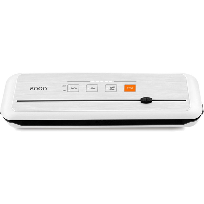 Вакуумний пакувальник Sogo SS-13030, White, сенсорне керування, функція запаювання та вакуумування, 4 режими, максимальна ширина рулонів і плівки 30см