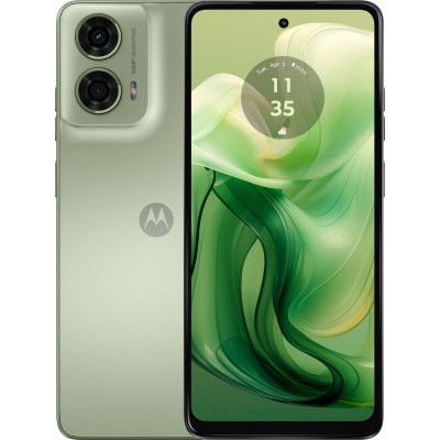 Смартфон Motorola G24, Ice Green, 4G, 2 NanoSIM, 6.56" (1612х720, IPS, 90 Гц), MediaTek Helio G85 (8 ядер), Mali-G52 MP2, 4Gb, 128Gb, NFC, WiFi 5, Bluetooth 5.0, 50Mp + 8Mp, Type-C, 5000 mAh (15 Вт), Android 14