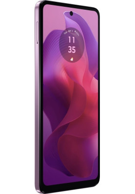 Смартфон Motorola G24, Pink Lavender, 4G, 2 NanoSIM, 6.56" (1612х720, IPS, 90 Гц), MediaTek Helio G85 (8 ядер), Mali-G52 MP2, 4Gb, 128Gb, NFC, WiFi 5, Bluetooth 5.0, 50Mp + 8Mp, Type-C, 5000 mAh (15 Вт), Android 14