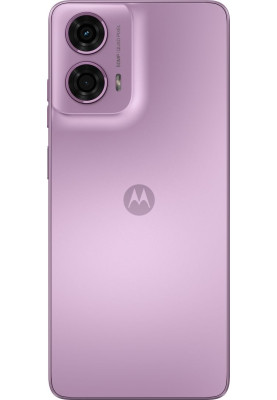 Смартфон Motorola G24, Pink Lavender, 4G, 2 NanoSIM, 6.56" (1612х720, IPS, 90 Гц), MediaTek Helio G85 (8 ядер), Mali-G52 MP2, 4Gb, 128Gb, NFC, WiFi 5, Bluetooth 5.0, 50Mp + 8Mp, Type-C, 5000 mAh (15 Вт), Android 14