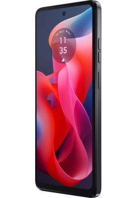 Смартфон Motorola G24, Matte Charcoal, 4G, 2 NanoSIM, 6.56" (1612х720, IPS, 90 Гц), MediaTek Helio G85 (8 ядер), Mali-G52 MP2, 4Gb, 128Gb, NFC, WiFi 5, Bluetooth 5.0, 50Mp + 8Mp, Type-C, 5000 mAh (15 Вт), Android 14