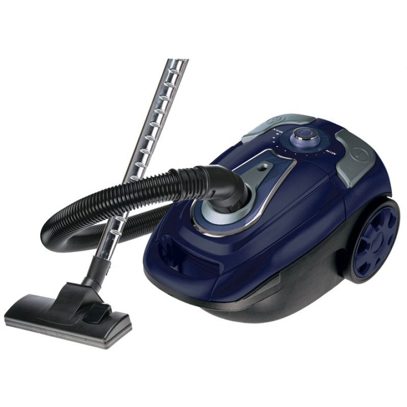 Пилосос Castle CW-101B, Blue, 2000W, мішок, сухе прибирання, пилозбірник 3л, регулювання потужності на корпусі, 2-позиційна насадка, насадки для меблів та кутків