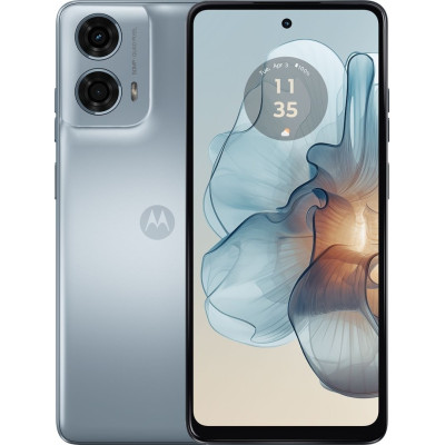 Смартфон Motorola G24 Power, Glacier Blue, 4G, 2 NanoSIM, 6.56" (1612х720, IPS, 90 Гц), MediaTek Helio G85 (8 ядер), Mali-G52 MP2, 8Gb, 256Gb, NFC, WiFi 5, Bluetooth 5.0, 50/2Mp + 8Mp, Type-C, 6000 mAh (30 Вт), Android 14