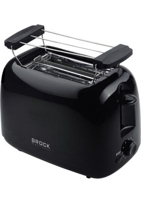 Тостер Brock BT 1009 BK, Black, 750W, 2 тости, 2 відділення, 6 режимів підсмажування, пластиковий корпус
