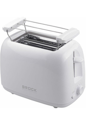 Тостер Brock BT 1008 WH, White, 750W, 2 тости, 2 відділення, 6 режимів підсмажування, пластиковий корпус