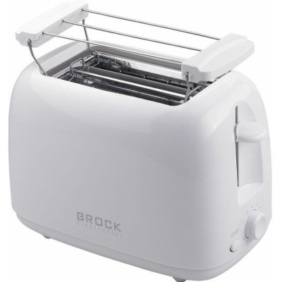 Тостер Brock BT 1008 WH, White, 750W, 2 тости, 2 відділення, 6 режимів підсмажування, пластиковий корпус