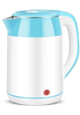 Електрочайник Brock WK 5521 WH, White/Blue, 1500W, 1.8л, дисковий, індикатор рівня води, подвійна стінка