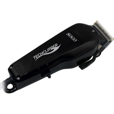 Машинка для стрижки Sogo SS-3525, Black, 12W, живлення від мережі, 4 насадки, к комплекті щіточка для чищення, гребінець, ножиці, масло