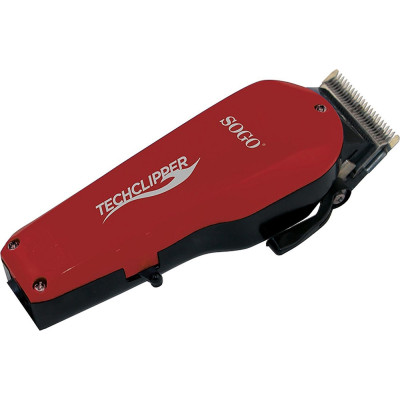 Машинка для стрижки Sogo SS-3525-R, Red, 12W, живлення від мережі, 4 насадки, к комплекті щіточка для чищення, гребінець, ножиці, масло