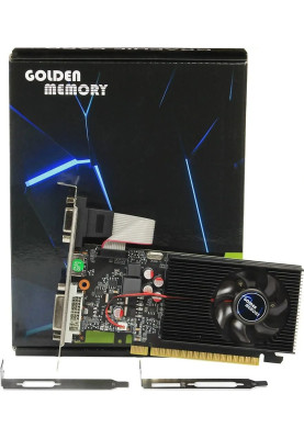 Відеокарта GeForce GT730, Golden Memory, 4Gb GDDR3, 128-bit, VGA/DVI/HDMI, 700/1333 MHz, Low Profile (GT730LPD34G128bit)
