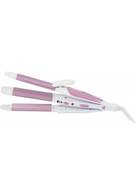 Стайлер Brock HC 3001 WH, White, 50W, до 200°C, 3в1 випрямляч, гофре та щипці, керамічна поверхня нагрівального елемента, діаметр 32мм