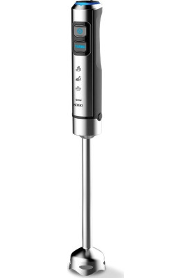 Блендер Sogo SS-14480, Black/Inox, 1500W, занурювальний, 23 швидкості з плавним регулюванням, екстра довга насадка подрібнювач 25см з 4 лезами, мірна склянка 800мл, подрібнювач 650мл