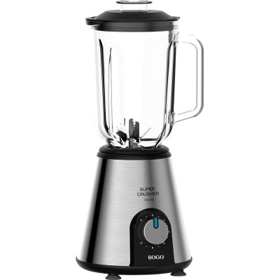 Блендер стаціонарний Sogo SS-5530, Black, 1000W, 5 швидкостей, чаша 1.5л зі скла, 6 рівнів лез