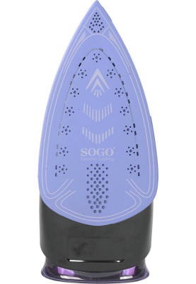 Праска Sogo SS-6330-L, Black/Blue, 2800W, кераміка, паровий удар 60г/хв, постійний пар 30г/хв, резервур 400мл, захист від кальцинації, антикрапля, автоматичне відключення