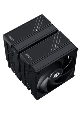 Кулер для процесора ID-Cooling FROZN A620 Black, 2x120 мм, 6 теплових трубок, алюміній/мідь, Intel: 1700, 1200, 1150, 1151, 1155, 1156, AMD: AM4/AM5, 500±200 ~ 2000±10% об/мин, 29.85dB(A) Max, 154х120х140 мм, 4-pin PWM, до 270 Вт