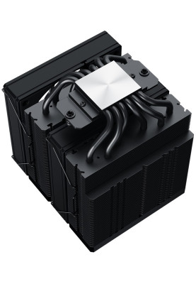 Кулер для процесора ID-Cooling FROZN A620 Black, 2x120 мм, 6 теплових трубок, алюміній/мідь, Intel: 1700, 1200, 1150, 1151, 1155, 1156, AMD: AM4/AM5, 500±200 ~ 2000±10% об/мин, 29.85dB(A) Max, 154х120х140 мм, 4-pin PWM, до 270 Вт
