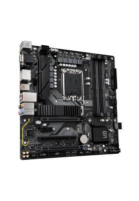 Материнська плата LGA1700, Gigabyte B760M D3H DDR4, B760, 4xDDR4, Int.Video(CPU), 4xSATA3, 2xM.2, 1xPCI-E 4.0 x16, 1xPCI-E 3.0 x16, 1xPCI-E 3.0 x1, 1xPCI, 1xM.2 (Key E), Realtek 7.1, Intel 2.5GbE, 6xUSB3.2/6xUSB2.0, VGA/HDMI/2xDP, MicroATX