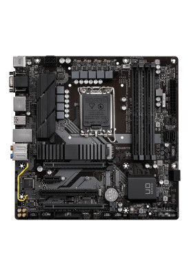 Материнська плата LGA1700, Gigabyte B760M D3H DDR4, B760, 4xDDR4, Int.Video(CPU), 4xSATA3, 2xM.2, 1xPCI-E 4.0 x16, 1xPCI-E 3.0 x16, 1xPCI-E 3.0 x1, 1xPCI, 1xM.2 (Key E), Realtek 7.1, Intel 2.5GbE, 6xUSB3.2/6xUSB2.0, VGA/HDMI/2xDP, MicroATX
