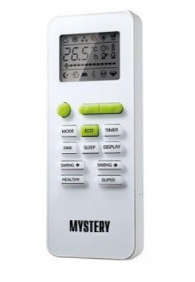 Кондиціонер Mystery MTH09CT-W3D2, White, спліт-система, компресор інверторний, площа приміщення 25 кв.м, LED дисплей, автоматичний, турбо, вентиляція, обігрів, охолодження, фреон R32