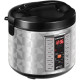 Мультиварка Redmond RMC-M26, Inox/Black, 830W, чаша 5л, дисплей, програм 16, антипригарне покриття, електронне керування, книга рецептів, черпак