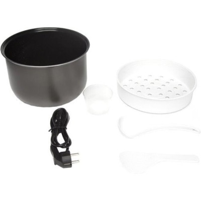 Мультиварка Redmond RMC-M26, Inox/Black, 830W, чаша 5л, дисплей, програм 16, антипригарне покриття, електронне керування, книга рецептів, черпак