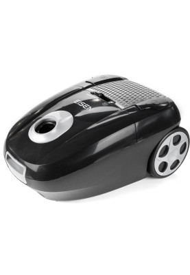Пилосос Eisen EVC-840BG ECO, Black, 900W, багаторазовий мішок, об'єм пилозбірника 4л, універсальна щітка підлога/килим; 2в1 для м'яких меблів і щілинна, HEPA-фільтр, який можна мити, регулювання потужності на корпусі