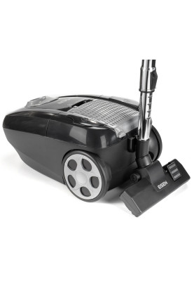 Пилосос Eisen EVC-840BG ECO, Black, 900W, багаторазовий мішок, об'єм пилозбірника 4л, універсальна щітка підлога/килим; 2в1 для м'яких меблів і щілинна, HEPA-фільтр, який можна мити, регулювання потужності на корпусі