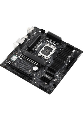Материнська плата LGA1700, ASRock B760M PG Lightning WIFI, B760, 4xDDR5, Int.Video(CPU), 4xSATA3, 3xM.2, 1xPCI-E 5.0 x16, 1xPCI-E 3.0 x16, 1xM.2 (Key E), ALC897, RTL8125BG, WiFi 6E, Bluetooth 5.3, 6xUSB3.2/6xUSB2.0, HDMI/DP, CrossFire, MicroATX