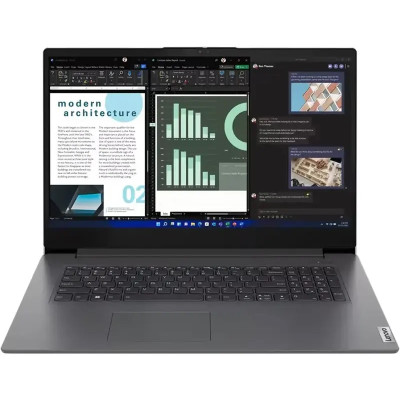 Ноутбук Lenovo V17 G4 IRU, Iron Grey, 17.3" (1920х1080, IPS), Core i5-13420H (8x2.1-4.6 GHz), 16Gb DDR4, 512Gb NVMe, Iris Xe Graphics, WiFi 6, Bluetooth 5.2, Web, 1xType-C / 1xUSB 3.0 / 1xUSB 2.0, HDMI, 45 Wh, Без ОС (83A2003KRA)