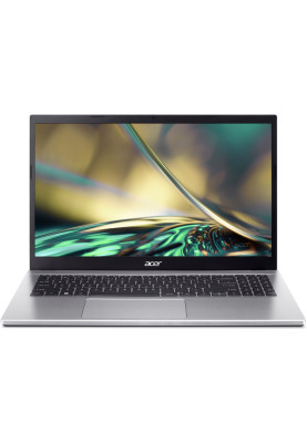 Ноутбук 15" Acer Aspire 3 A315-59-56XK (NX.K6TEU.010) Pure Silver 15.6" FullHD 1920x1080 IPS матовий, Intel Core i5-1235U 0.9-4.4GHz, RAM 16GB, SSD 512GB, Intel Iris Xe Graphics, DOS