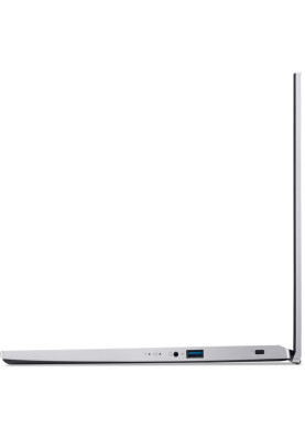Ноутбук 15" Acer Aspire 3 A315-59-56XK (NX.K6TEU.010) Pure Silver 15.6" FullHD 1920x1080 IPS матовий, Intel Core i5-1235U 0.9-4.4GHz, RAM 16GB, SSD 512GB, Intel Iris Xe Graphics, DOS