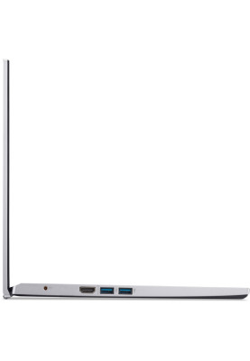 Ноутбук 15" Acer Aspire 3 A315-59-56XK (NX.K6TEU.010) Pure Silver 15.6" FullHD 1920x1080 IPS матовий, Intel Core i5-1235U 0.9-4.4GHz, RAM 16GB, SSD 512GB, Intel Iris Xe Graphics, DOS