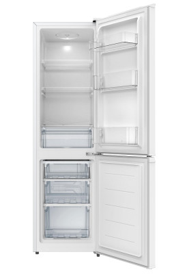 Холодильник Edler ED-230DBW, White, двокамерний, з нижньою мор. камерою, загальний об'єм 170L, корисний об'єм 120L/50L, механічне керування, суперзамороження, A+, 151.8x44.4x53.6см