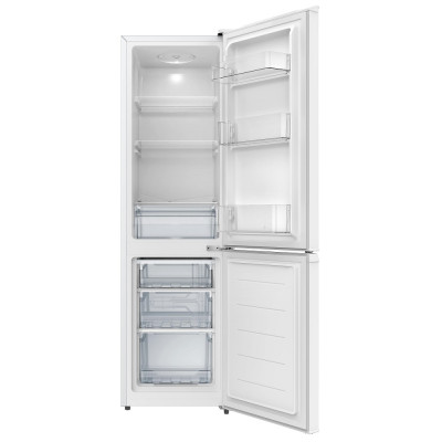 Холодильник Edler ED-230DBW, White, двокамерний, з нижньою мор. камерою, загальний об'єм 170L, корисний об'єм 120L/50L, механічне керування, суперзамороження, A+, 151.8x44.4x53.6см