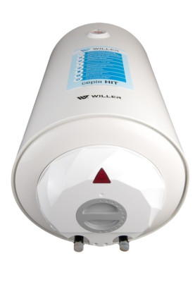 Водонагрівач Willer EV30R-HIT, White, 1500W, 30л, вертикальний, мокрий ТЕН, механічне керування, зовнішній терморегулятор, бак титанокварцова емаль, C, 57х34х35.2см