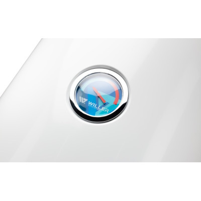 Водонагрівач Willer EV80DR Optima, White, 2000W, 80л, сухий ТЕН, 2 ТЕНи, механічне керування, зовнішній терморегулятор, бак титанокварцова емаль, C, 86.5х41х43см