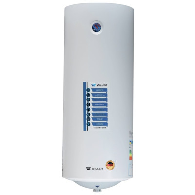 Водонагрівач Willer EV80SR-HIT Slim, White, 2000W, 80л, вертикальний, мокрий ТЕН, механічне керування, зовнішній терморегулятор, бак титанокварцова емаль, C, 103х38.5х39.7см