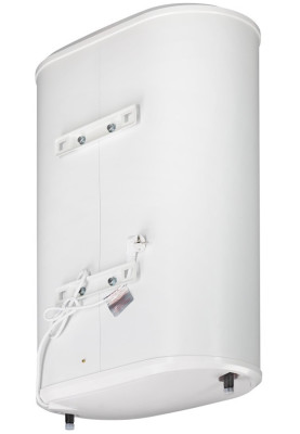 Водонагрівач Willer EVH50DRI Libra, White, 2000W, 50л, плаский, сухий ТЕН, універсальний монтаж, 2 ТЕНи, електронне керування, цифровий дисплей, 2 режими потужності, зовнішній терморегулятор, бак титанокварцова емаль, D, 86.5х47х27см