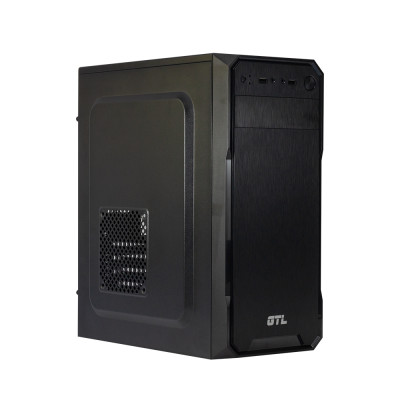 Корпус GTL T1638+ Black, 400W, Mini Tower, Micro ATX / Mini ITX, 2xUSB 2.0, 370x176x410 мм, 0.4 мм, 2.6 кг
