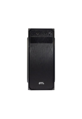 Корпус GTL T1638+ Black, 400W, Mini Tower, Micro ATX / Mini ITX, 2xUSB 2.0, 370x176x410 мм, 0.4 мм, 2.6 кг