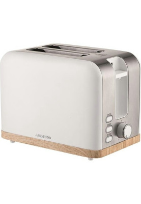 Тостер Ardesto T-F420WWD, White, 800W, 2 тости, 2 відділення, 7 режимів підсмажування, розморожування
