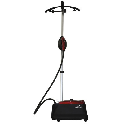 Відпарювач Monte MT-1564, Black/Red, 2800W, паровий удар, постійна пара, об'єм бака для води 1500мл, телескопічна стійка, вішалка з кліпсами