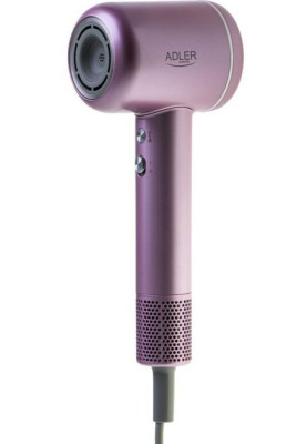 Фен Adler AD-2270P, Pink, 1600W, 3 швидкості, 3 режими, іонізація, дифузор, концентратор захист від перегріву, високопродуктивний BLDC двигун 110000 об/хв