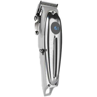 Машинка для стрижки Adler AD-2831, Silver, 100W, живлення мережа/акумулятор, насадки: 6 шт (1.5; 3; 4.5; 6; 9; 12 мм), LED-дисплей, USB C кабель живлення 2 м