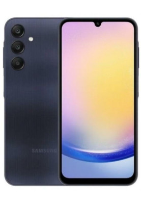 Смартфон Samsung Galaxy A25 5G, Black, 6.5" (2340x1080, 120 Гц, Super AMOLED), Exynos 1280 (8 ядер), Mali-G68 MP4, 8Gb, 256Gb, microSD, 50/8/2Mp + 13Mp, WiFi, Bluetooth 5.3, NFC, Type-C, 5000 mAh (25 Вт), Android 14 (SM-A256BZKHEUC)