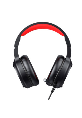 Навушники Havit HV-H2233d Black/Red, AUX (3.5мм) x2, USB, 20 Ом, кабель 2.2 м