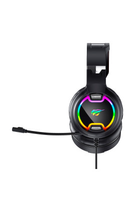 Навушники Havit HV-H2233d Black/Red, AUX (3.5мм) x2, USB, 20 Ом, кабель 2.2 м