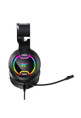 Навушники Havit HV-H2233d Black/Red, AUX (3.5мм) x2, USB, 20 Ом, кабель 2.2 м
