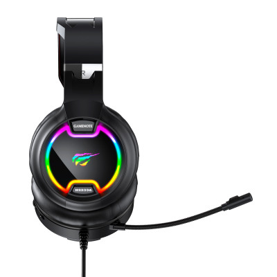 Навушники Havit HV-H2233d Black/Red, AUX (3.5мм) x2, USB, 20 Ом, кабель 2.2 м