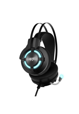 Навушники Havit HV-H2212D Black, AUX (3.5мм) x2, USB, 32 Ом, кабель 2.5 м